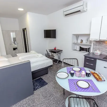 Black & White, Cherry & Blue Apartment